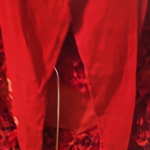 Circo Girls Red Pajama Pant Leggings With Glitter Princess On Leg Size 8 - Picture 6 of 6